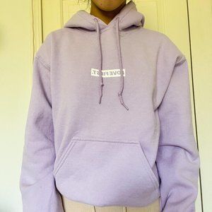 He Would Love First “Love First” Hoodie in Orchid Sz XS EUC